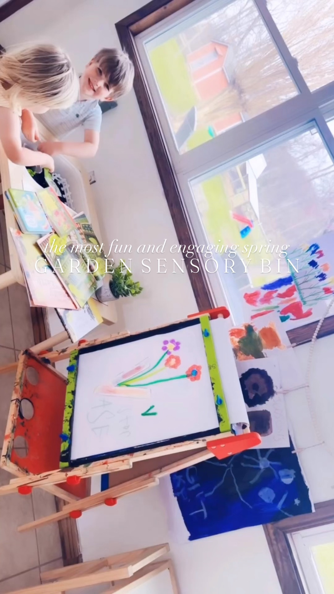 t h e  c u t e s t (& most fun! 🤩 ) little garden 🪴 sensory bin 🫛 just in time to welcome in the spring season 🌸 here on the farm!! 🚜👩‍🌾🤎 I just used some dried black beans 🫘, old egg cartons 🥚, and garden tools 🪏 I had laying around the yard 🏡 to go with some springtime books 📚 and these little ones 👶🏼🩵 have been play play playing all morning long 🫶🏽 - planting their seeds 🌱, watering 💦 them, and talking about how they grow!! 🌿 Highly recommend trying this one with your littles, too!! 💖 #springsensorybin #gardensensorybin #homeschoolpreschool #homeschoolmama #springsensorybinideas