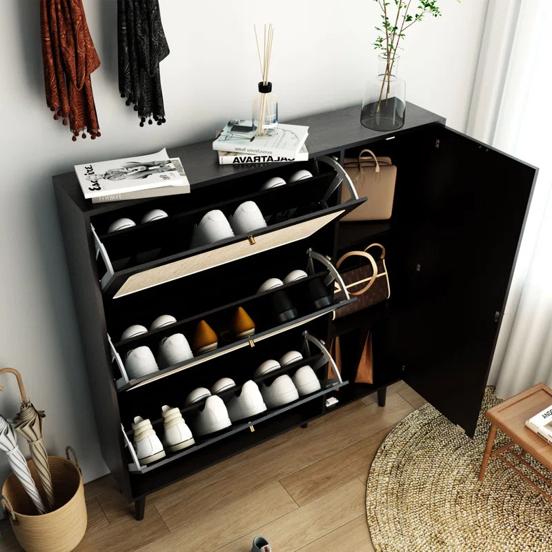 28 Pair Shoe Storage Cabinet | Wayfair North America