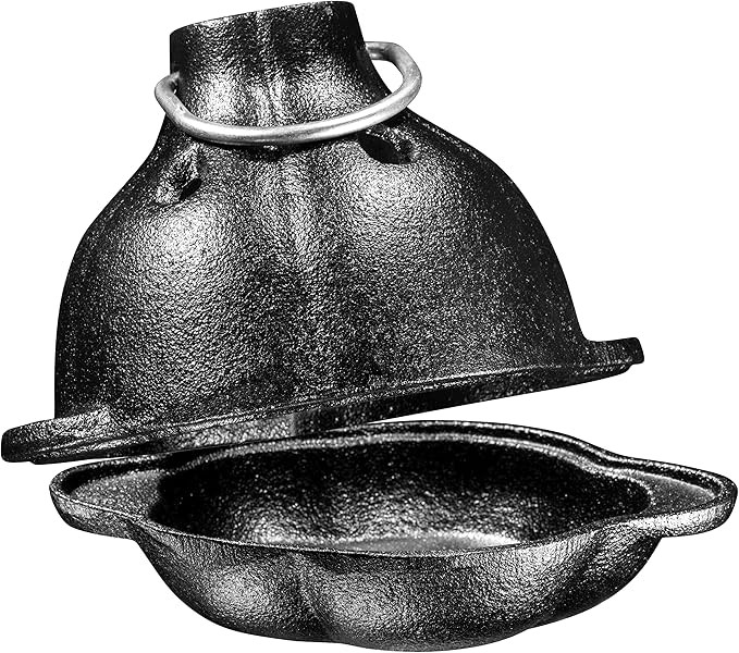 Pre-Seasoned Cast Iron Garlic Roaster Bake and Serve Fresh Roasted Garlic for Kitchen Oven or BBQ... | Amazon (US)