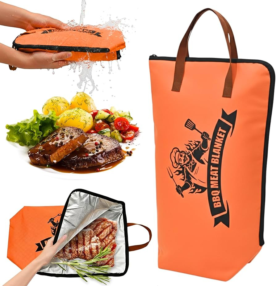 Upgraded BBQ Blanket for Resting Meat - Insulated Reusable BBQ Resting Bag for Grilling Smoker Wi... | Amazon (US)