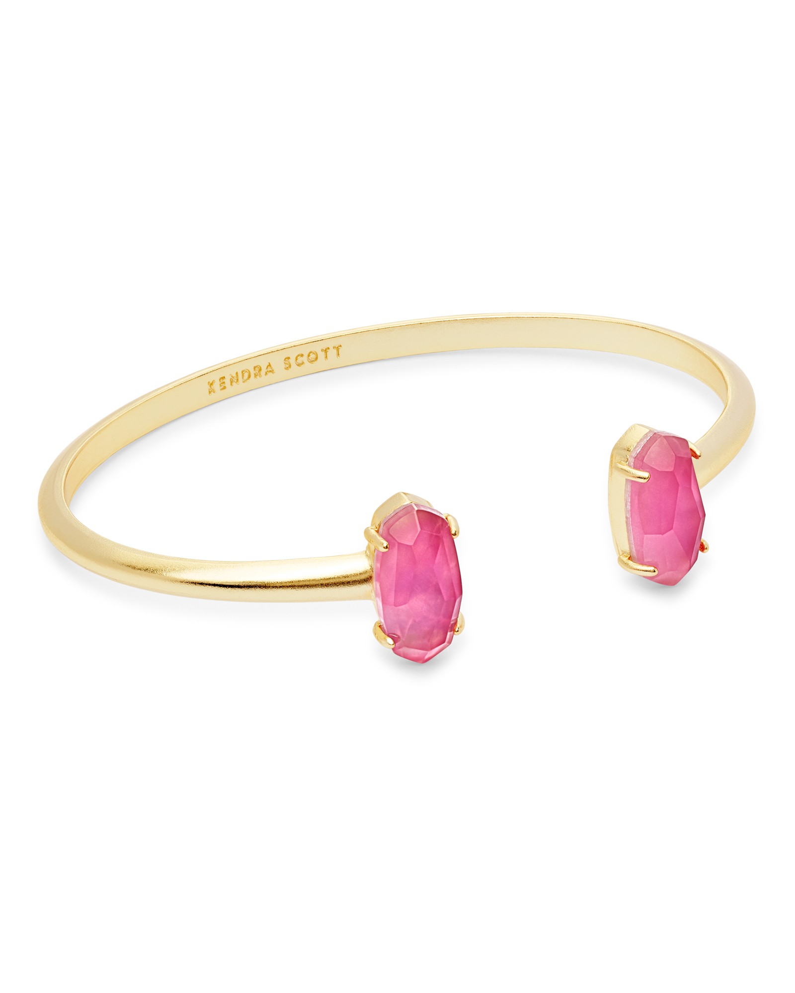 Edie Gold Cuff Bracelet in Azalea Illusion | Kendra Scott | Kendra Scott