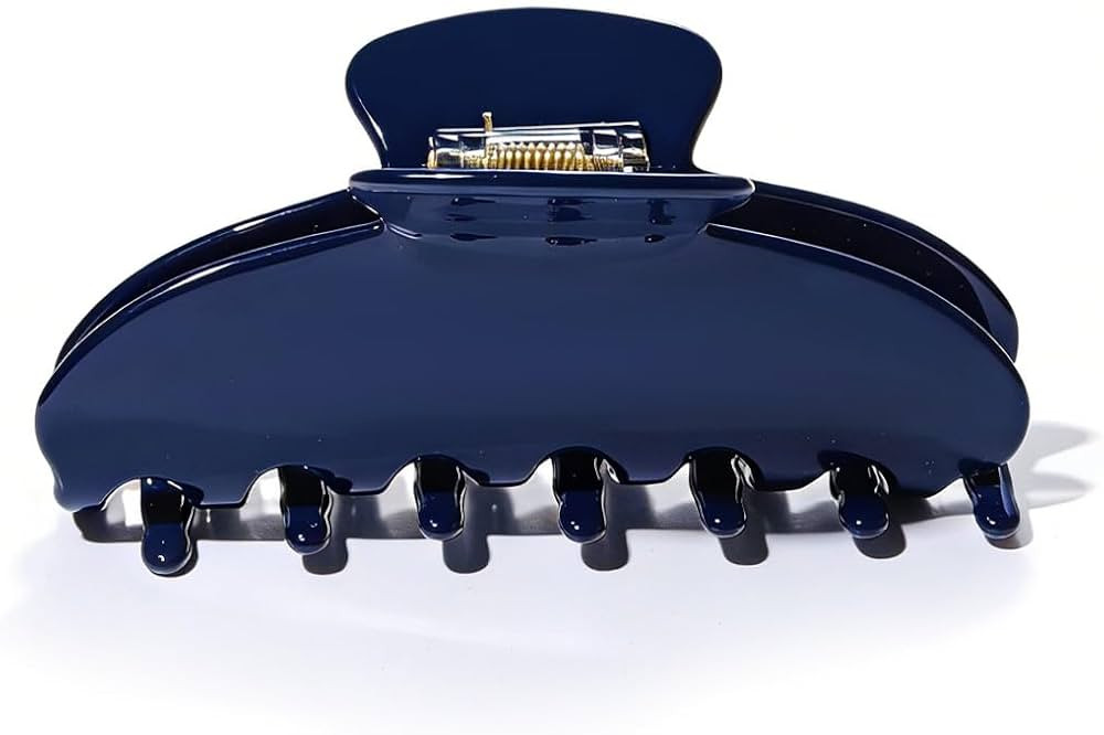 Acetate Hair Claw Clip in Midnight Navy for Women, Large Strong Hold Claw Clip for Thick Thin Cur... | Amazon (US)