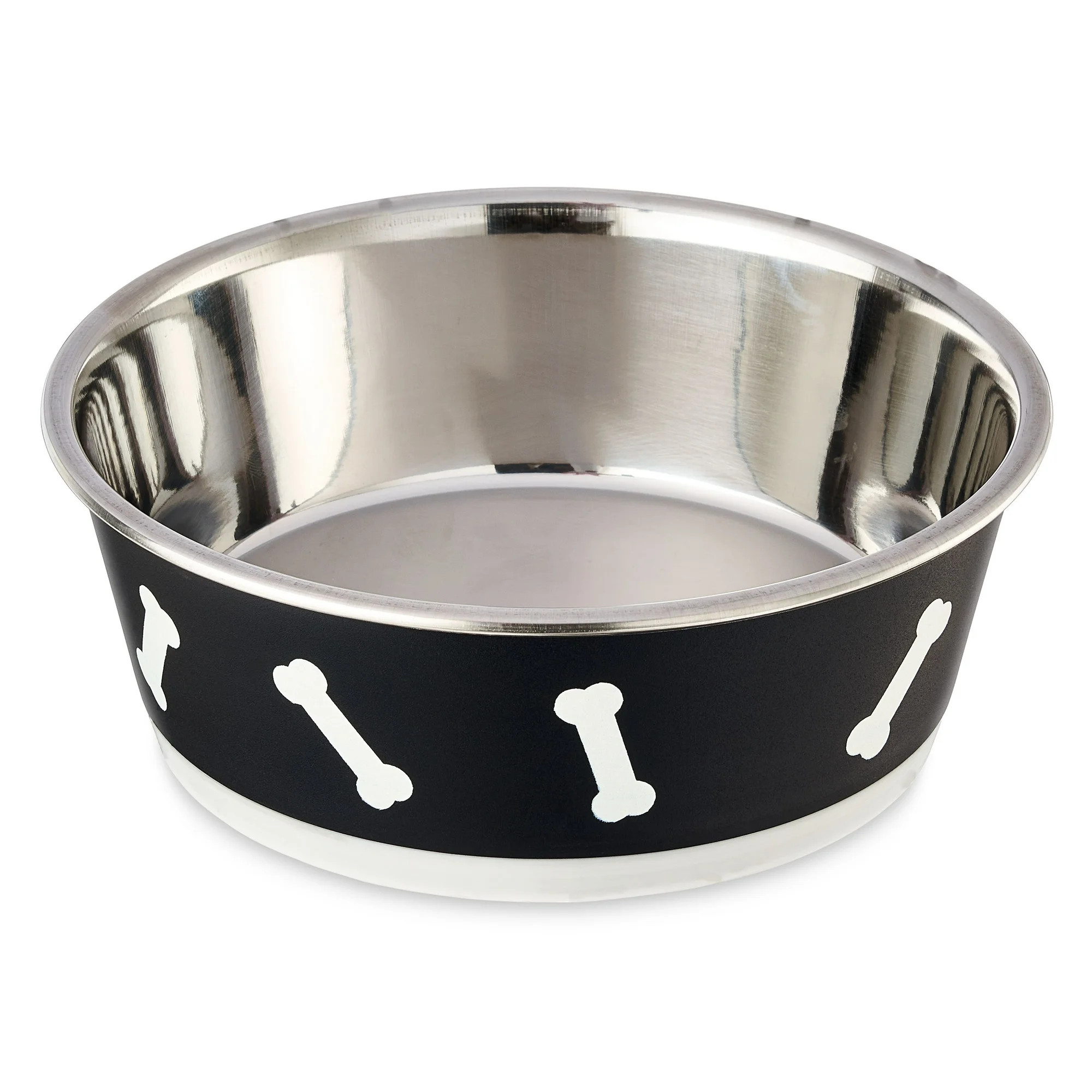 Vibrant Life Large Stainless Steel Dog Bowl, Black, 48 Fluid Ounce Capacity | Walmart (US)