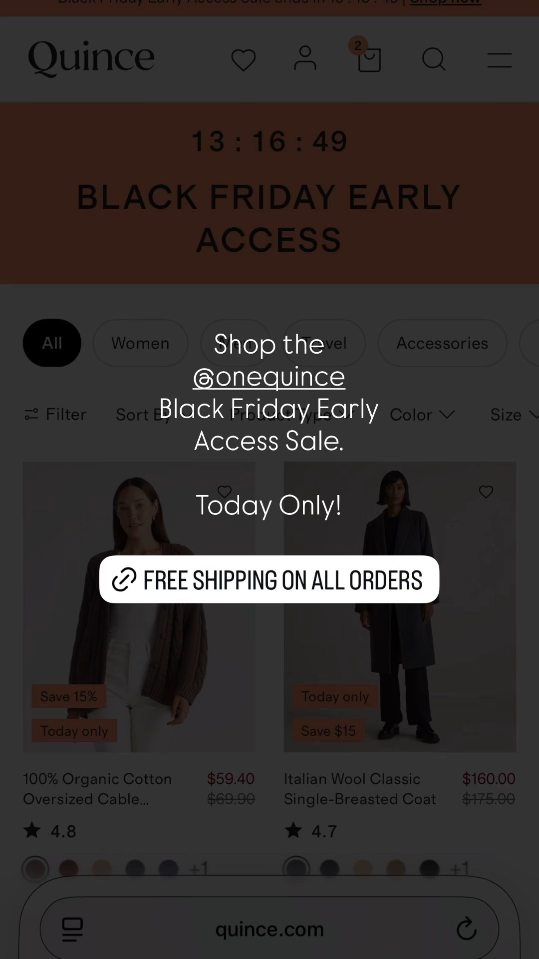 Quince Black Friday Sale

cyber monday sale. black friday. quince sale. 

#LTKGiftGuide #LTKSaleAlert #LTKCyberWeek