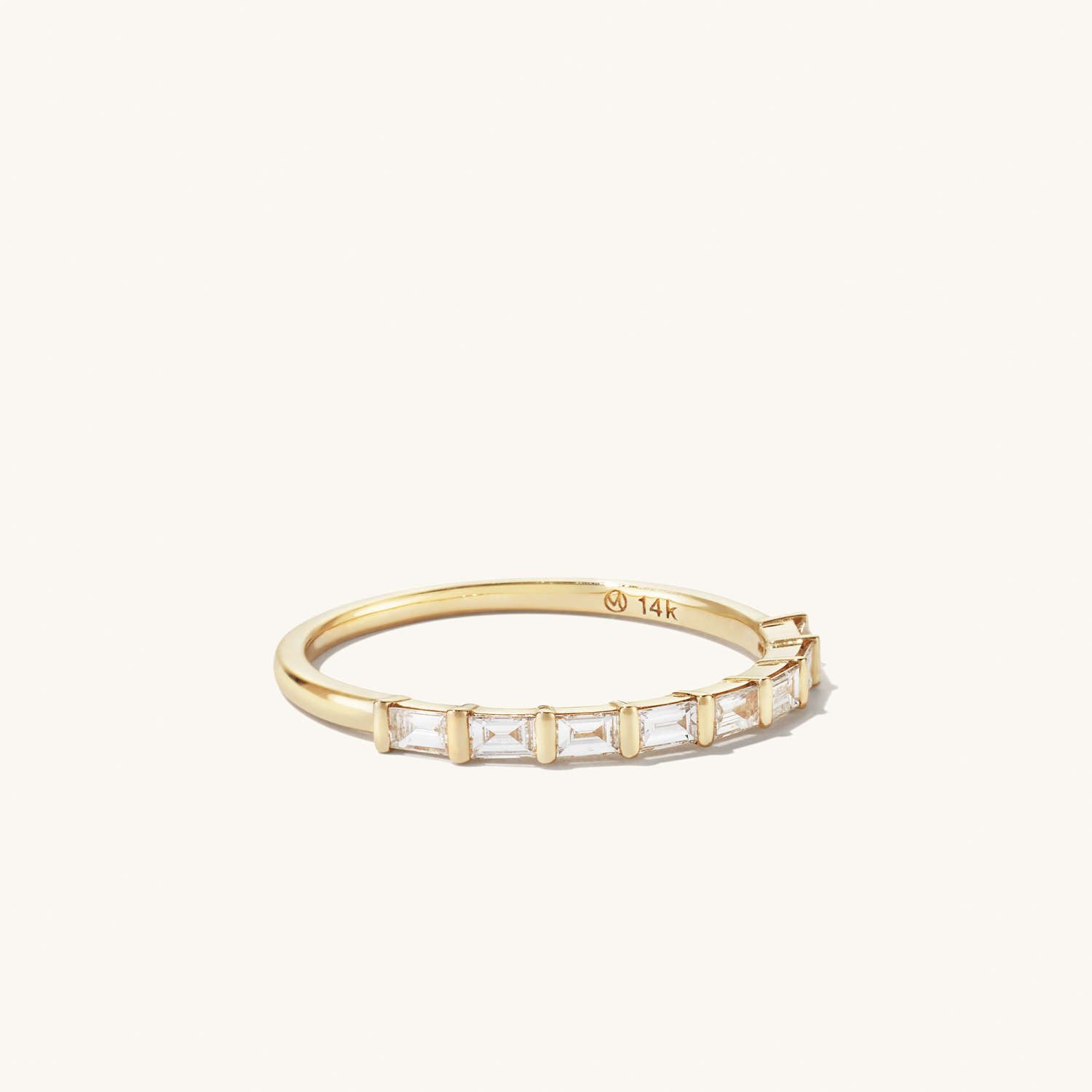 Baguette Diamond Half Eternity Band | Mejuri Fine Crew