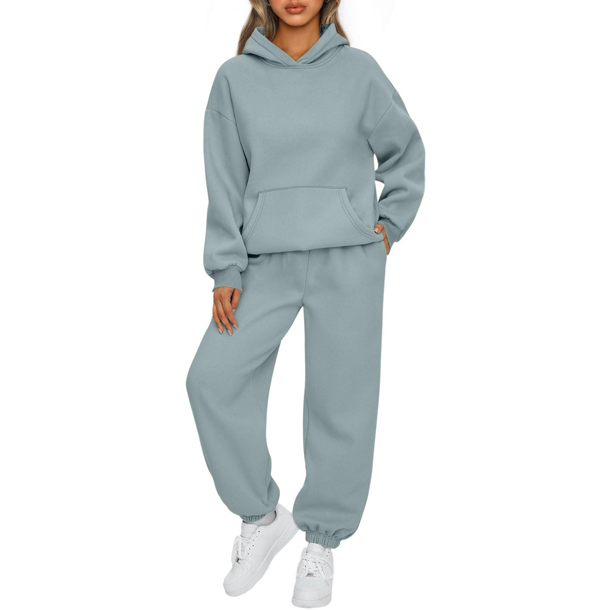 SUNBS Sweatsuits Women 2 Piece Outfit Womens Pajama Sets Sweat Set Track Suits Fall Oversized Swe... | Walmart (US)