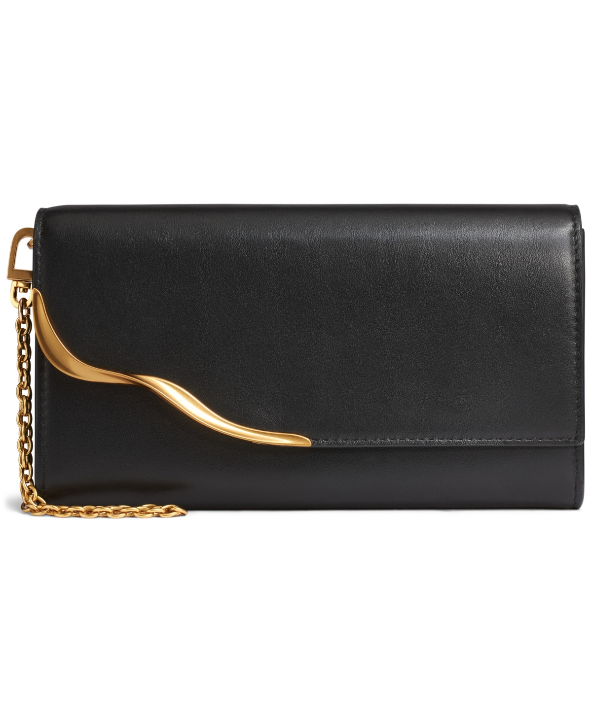 Donna Karan New York Women's Malverne Wristlet Wallet - Black/Gold | Macy's