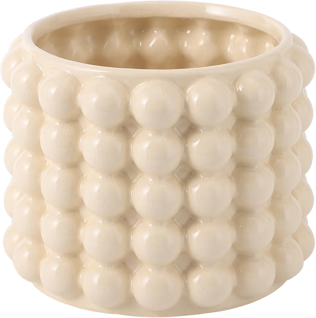 Bubble Ceramic Planter, 6 Inch Plant Pot with Drainage Holes, Ceramic Pot for Plants, Indoor Plan... | Amazon (US)