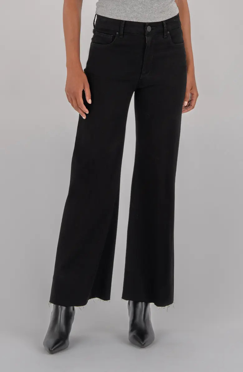 Meg Raw Hem Wide Leg Jeans | Nordstrom