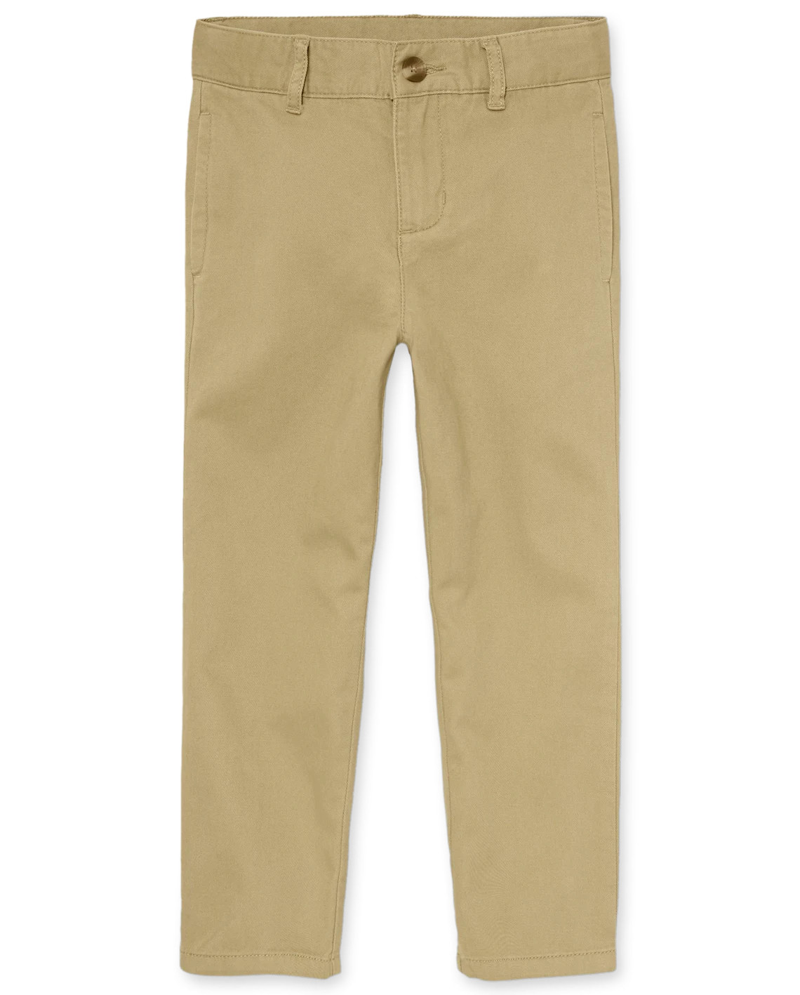 Boys Uniform Stretch Straight Chino Pants - tan | The Children's Place