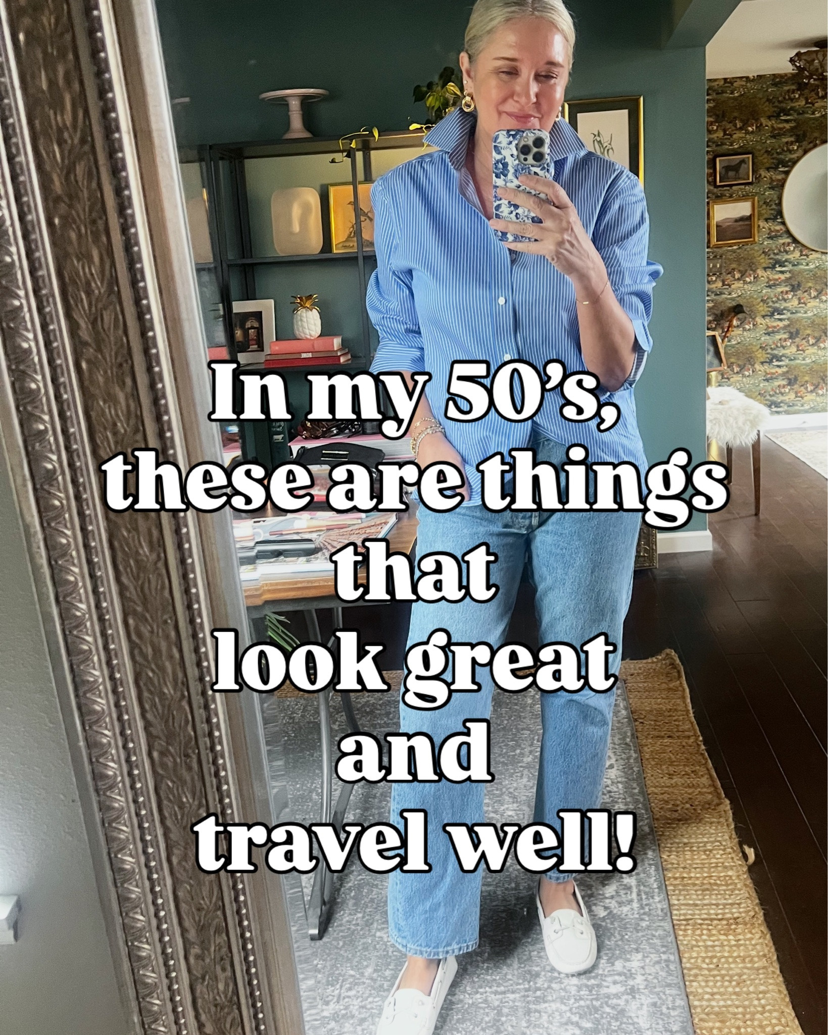 These are a few things I’m wearing on repeat lately! 💙 They look great, travel well and make me feel pulled together! 

Comment SHOP for links and sizes! 
Stripe jacket medium
Blue and olive jackets large
Tue waist jacket medium
Lodge pant medium
Amazon pants medium
Men’s shirt medium

#traveloutfit #midlifestyle #closetstaples #over50fashion #casualstyle

#LTKootd #LTKgrwm #LTKOver40