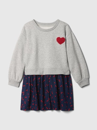 Baby &amp;amp; Toddler 2-in-1 Vintage Soft Sweatshirt Dress | Gap (US)