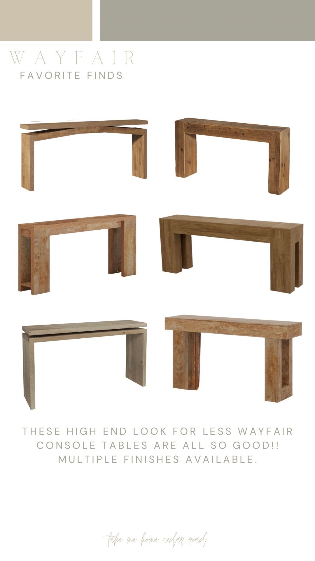 These designer inspired console tables are so good!!! Even lower prices right now!

Console table sofa table entryway table

#LTKHome #LTKSaleAlert