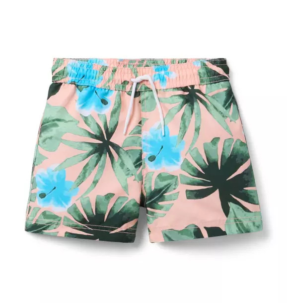 Recycled Palm Swim Trunk | Janie and Jack