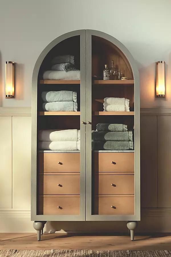 The Fern Marble Top Three-Drawer Storage Cabinet | Anthropologie (US)