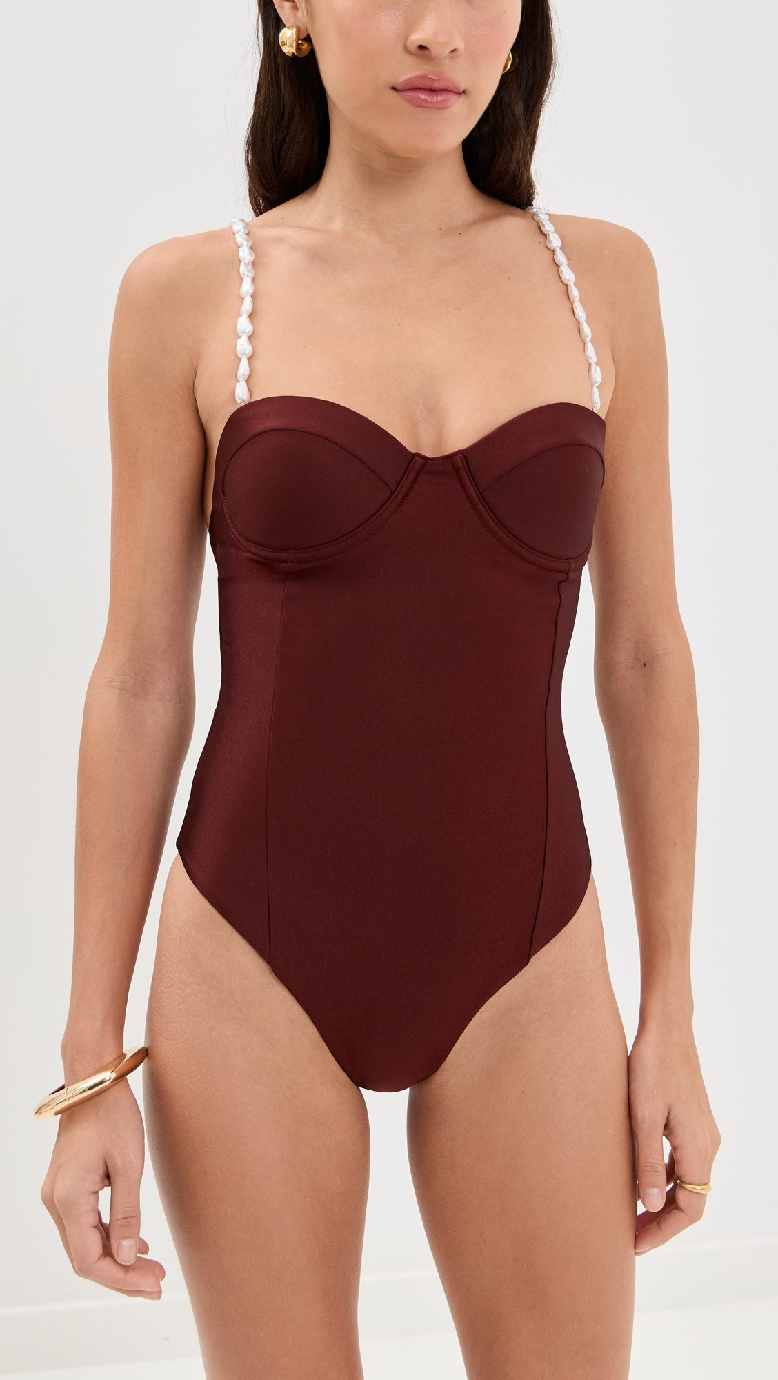 Mare One Piece Merlot | Shopbop