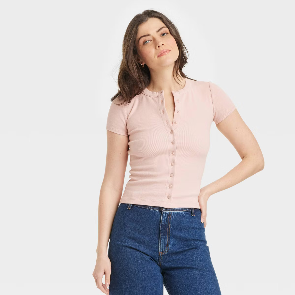 Women's Short Sleeve Button-Down T-Shirt - Universal Thread™ | Target