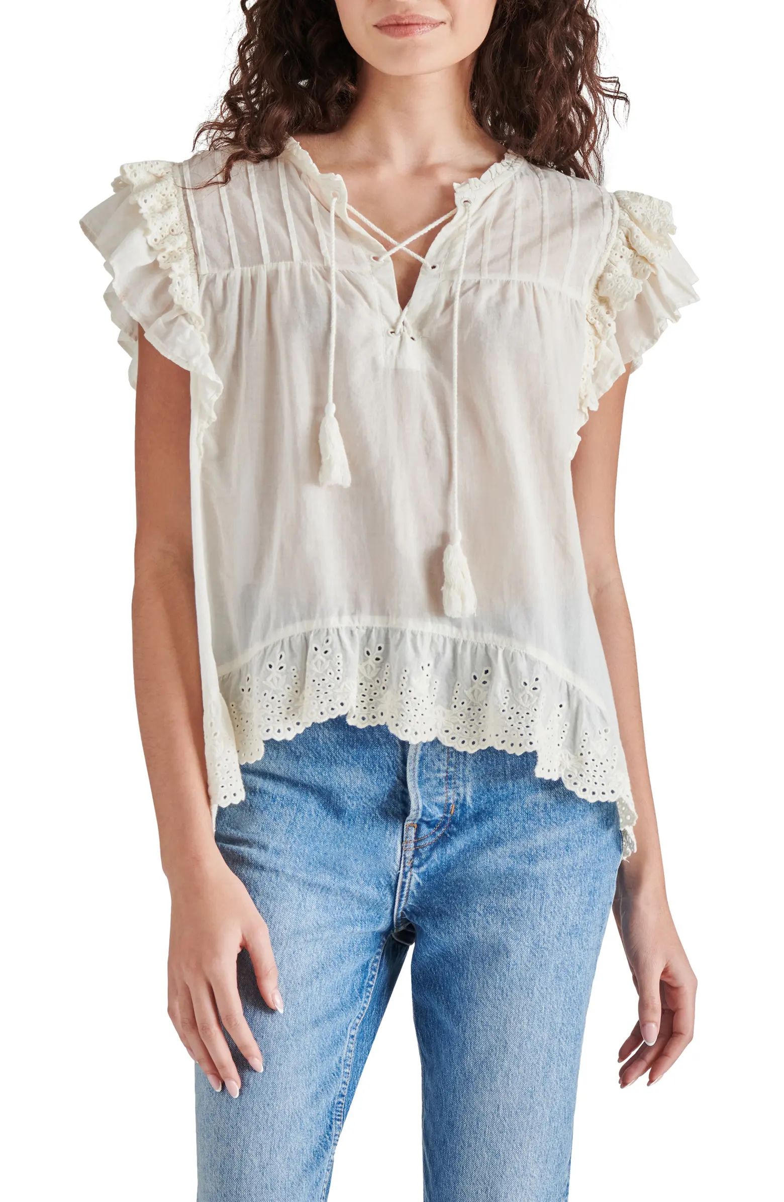 Bellamy Ruffle Eyelet Top | Nordstrom