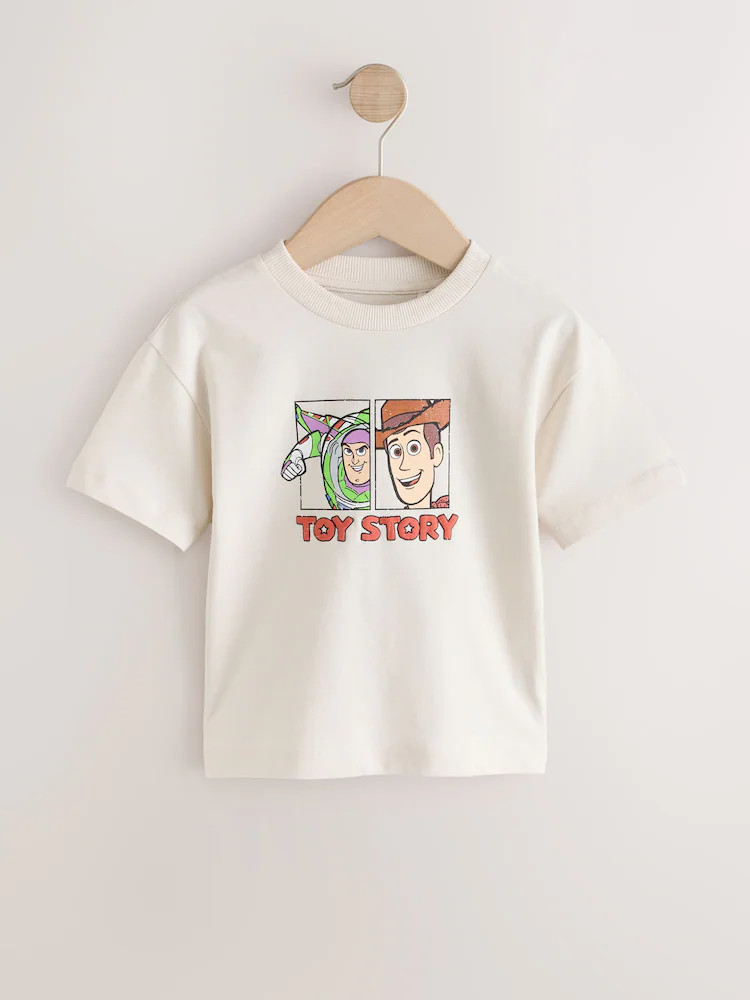 Ecru Aliens Toy Story Short Sleeve T-Shirt (3mths-8yrs) | Next US
