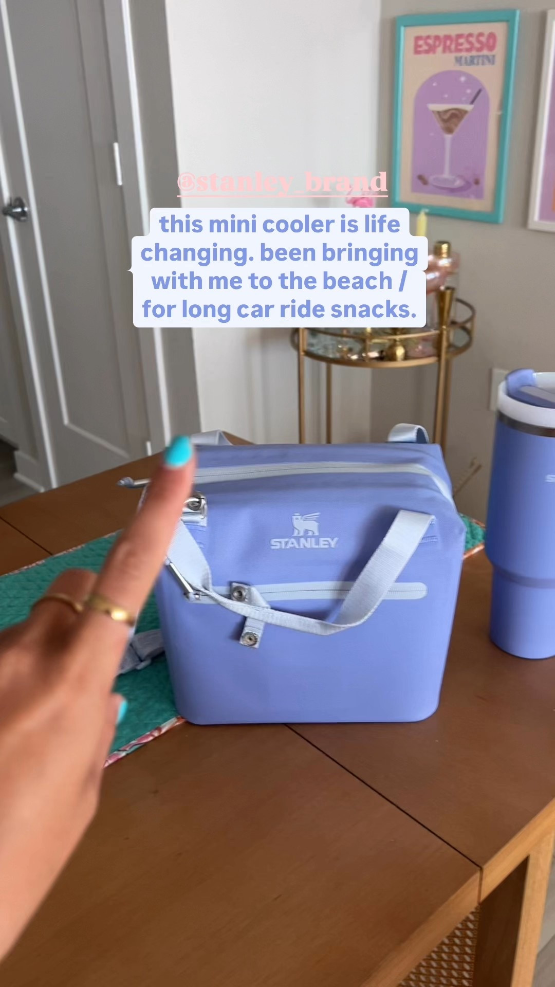 Stanley cooler for the road trip essentials / beach day essentials 💗