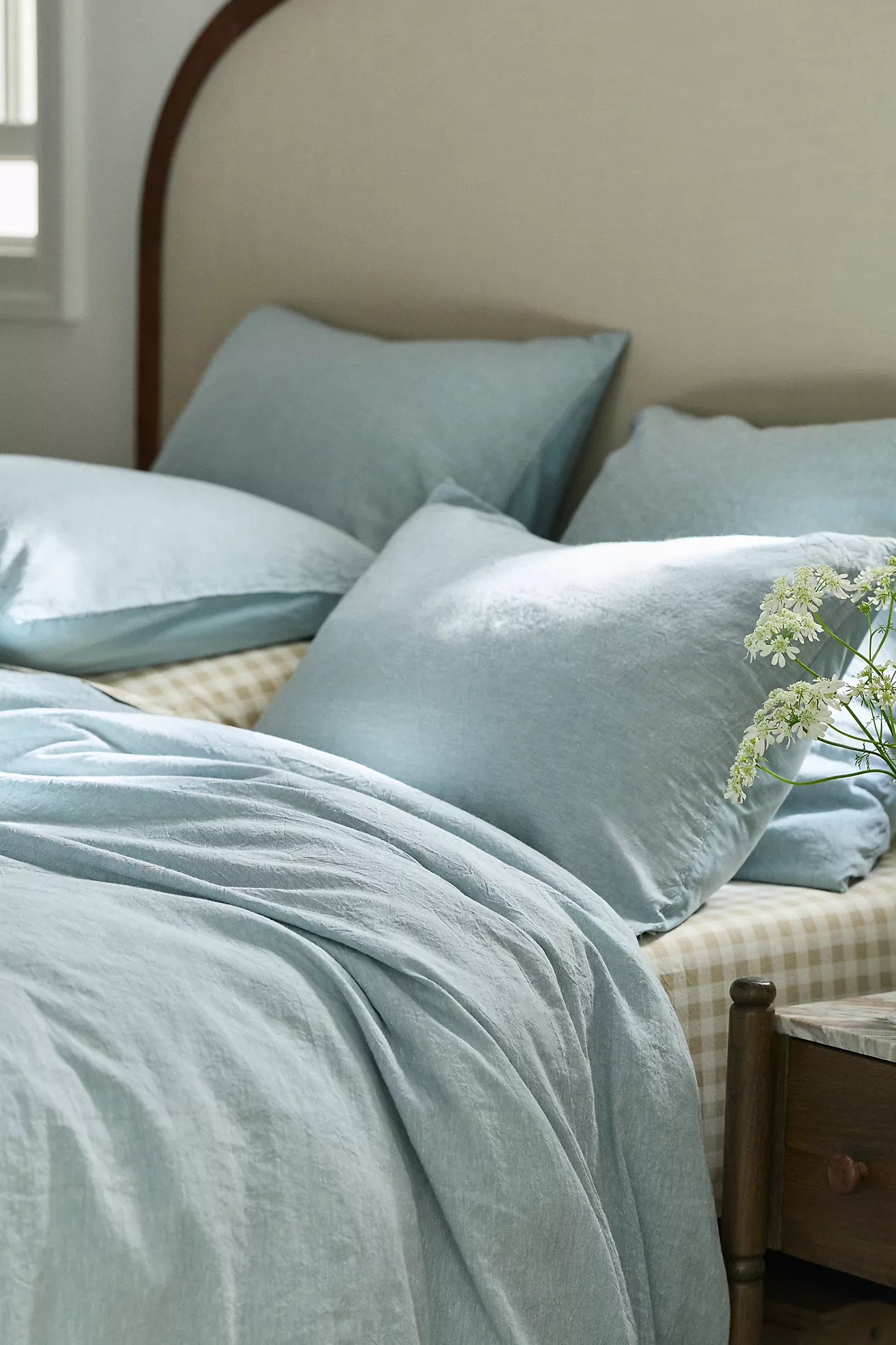 Linen Cotton Yarn Dyed Duvet | Anthropologie (US)