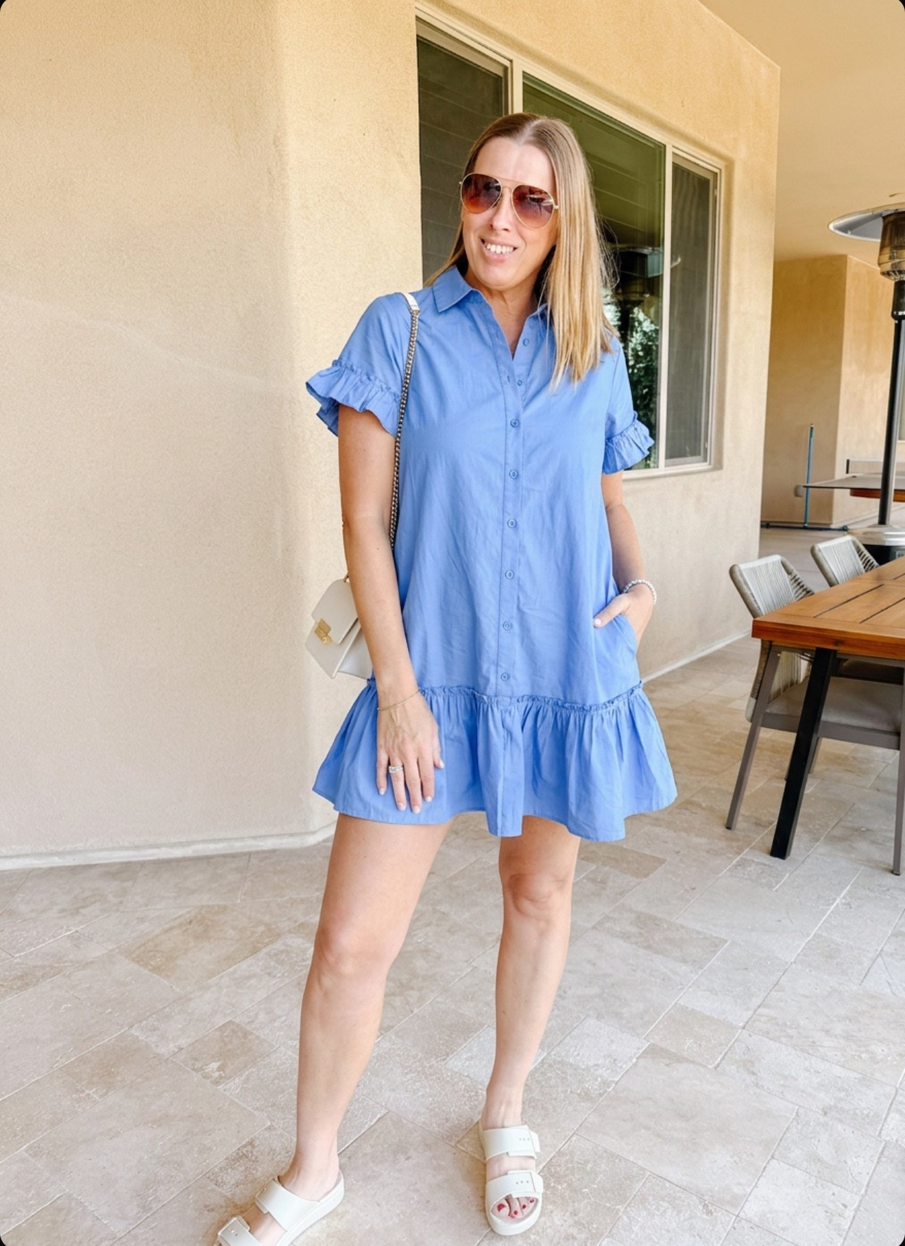 Casual dress for every occasion 

neutral outfit idea, linen dress outfit, casual chic outfit, elevated everyday outfit, effortless summer style, blue dress , minimalist look 

#LTKootd #LTKOver40 #LTKTravel