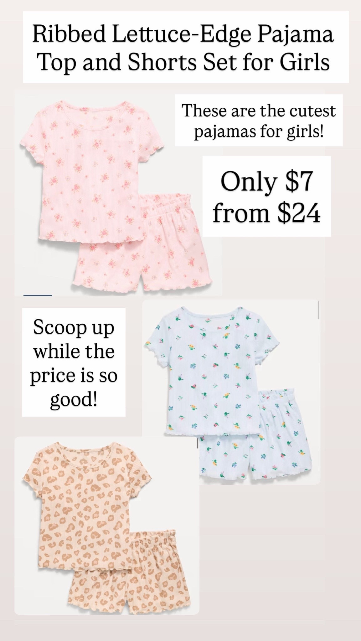Ribbed Lettuce-Edge Pajama Top and Shorts Set for Girls

#LTKKids #LTKSaleAlert