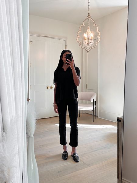 My favorite pair of Madewell jeans! I have them in several colors. The perfect black jean. Styled with these black mules from Sam Edelman. 

#LTKshoecrush #LTKstyletip