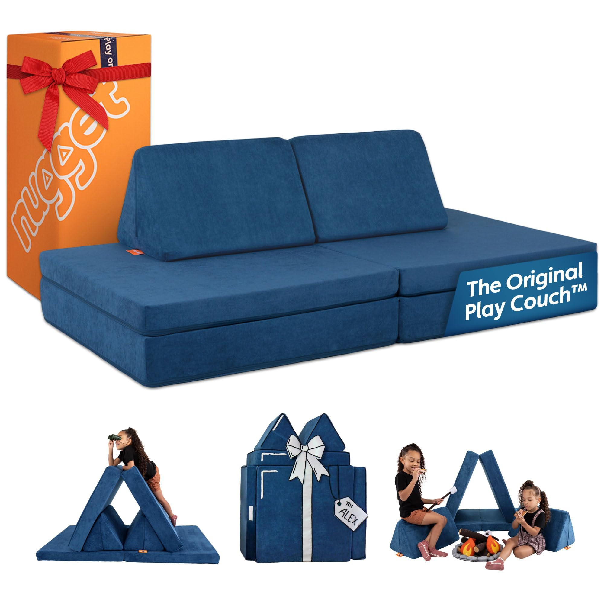 Nugget - The Original Play Couch for Kids - Modular Foam Children's Sofa for Playroom, Imaginatio... | Amazon (US)
