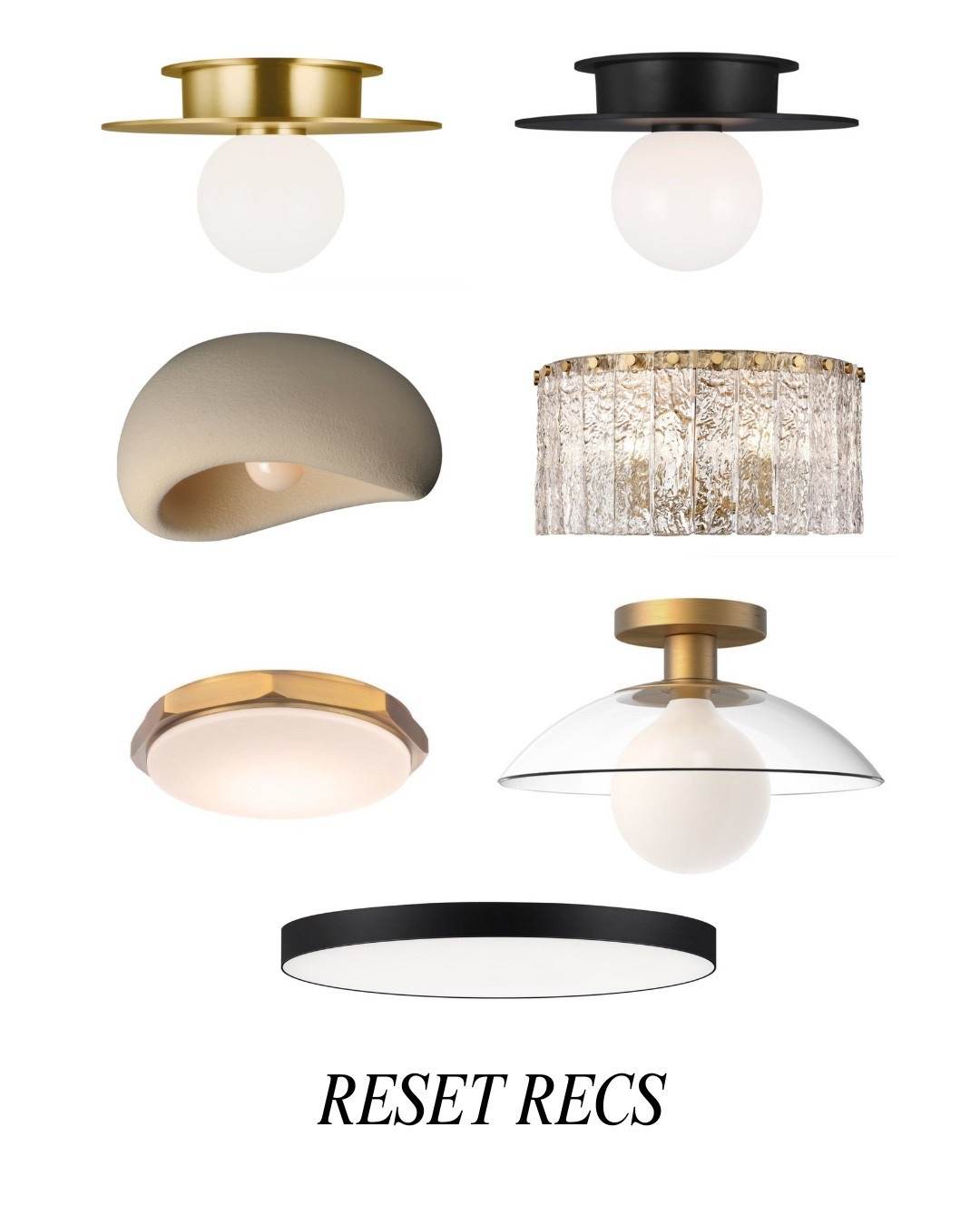 Options for replacing your dome ceiling light aka the “boob light” 👏🏻 flush and semi flush mount lights 

#LTKFindsUnder100 #LTKSeasonal #LTKHome