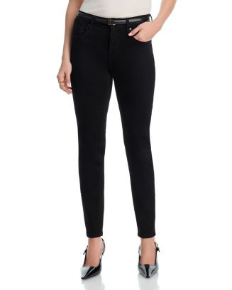 Mid Rise Skinny Jeans in Black - Exclusive | Bloomingdale's (US)