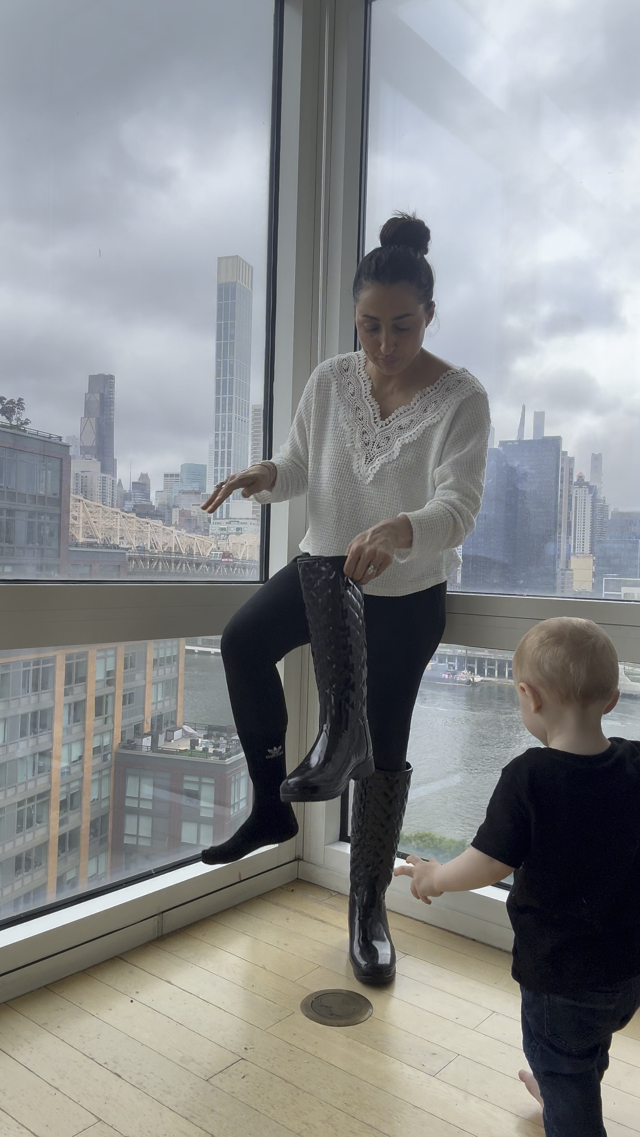 Rainy day school pickup outfit 

#LTKStyleTip #LTKFamily #LTKShoeCrush