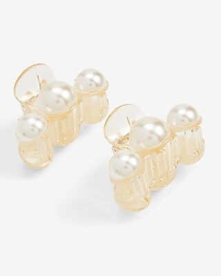 Set Of 2 Oversized Pearl Claw Clips | Express