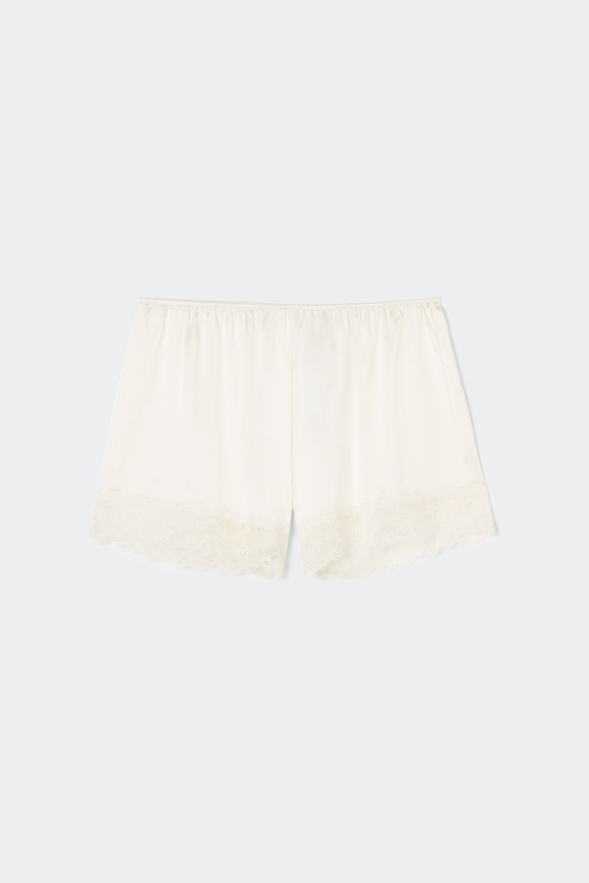 Lace Trim Silk Shorts - Intimissimi | Intimissimi (US)