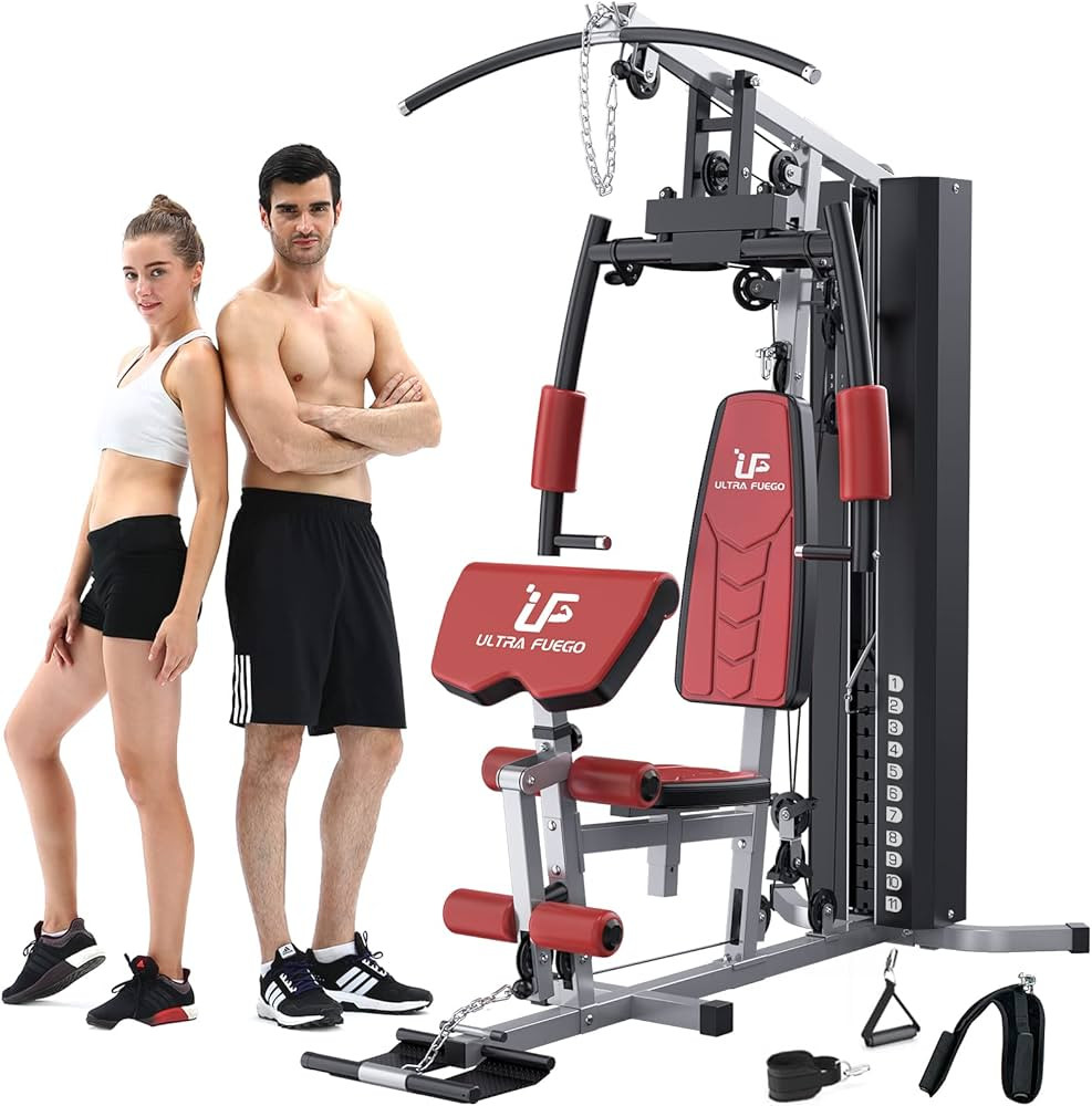 Multifunctional Home Gym Equipment Workout Station with Pulley System, Arm, and Leg Developer for... | Amazon (US)