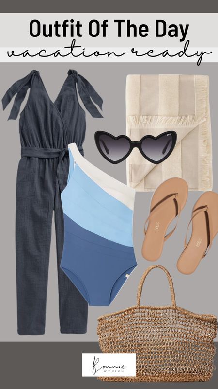 Packing for a beach vacation? Don’t forget these travel essentials! Size inclusive swimwear, a beach coverup and a chic sunnies/sandals combo. 😎 Vacation OOTD | Vacation Outfit | Swimsuit Coverup | Swimwear | Heart Shaped Sunglasses | Sandals | Beach Bag

#LTKswim #LTKcurves #LTKtravel
