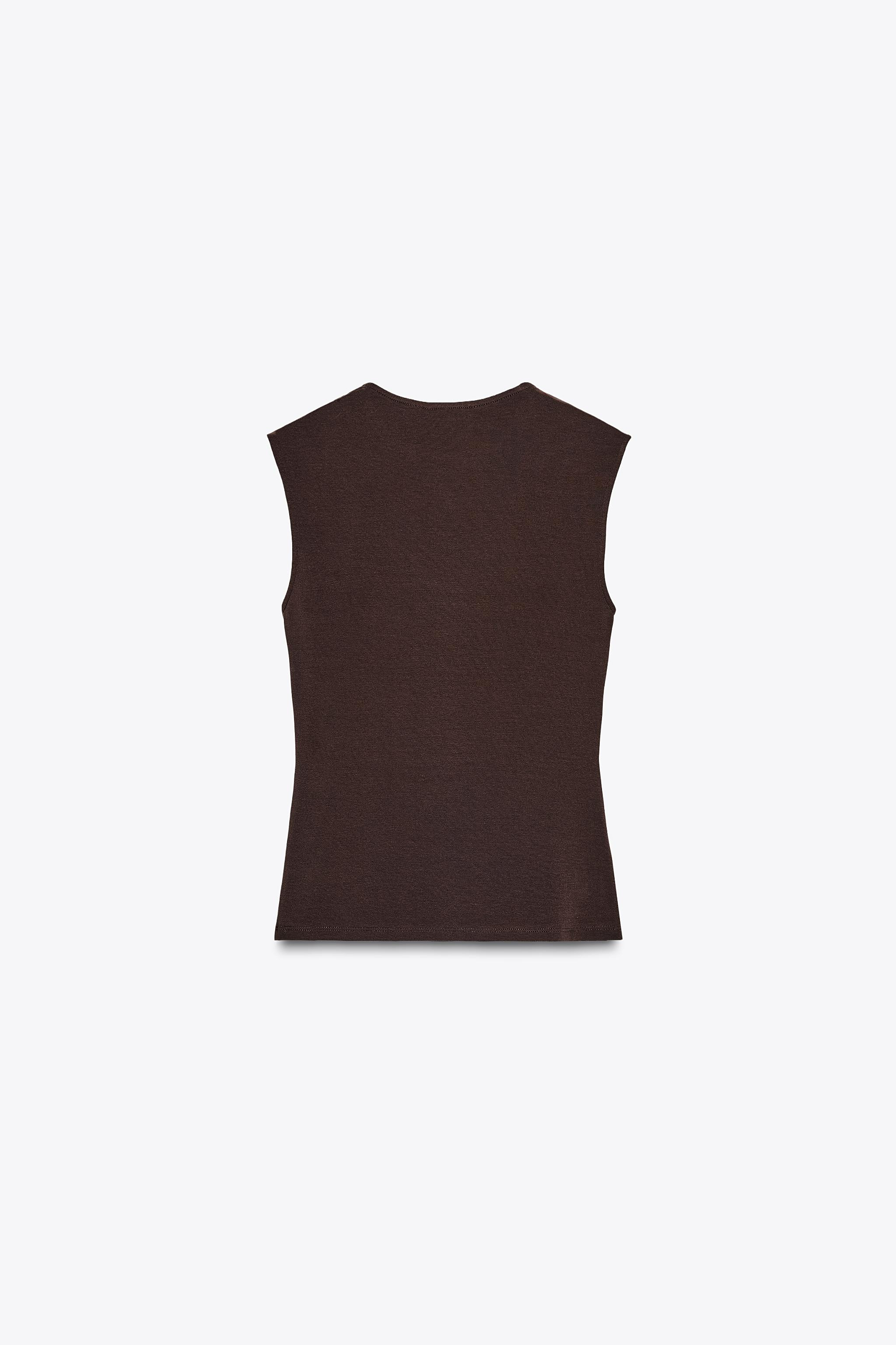 SLEEVELESS KNIT TOP | Zara UK