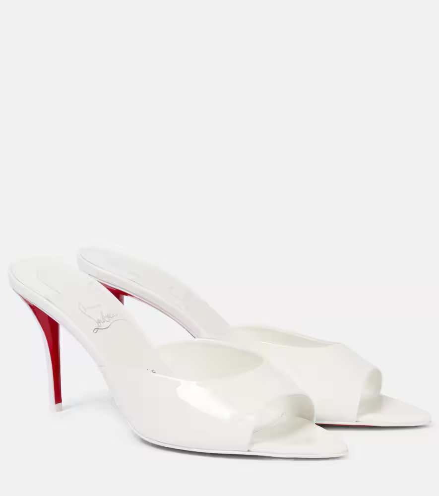Christian Louboutin Miss Z 80 patent leather mules | Mytheresa (US/CA)