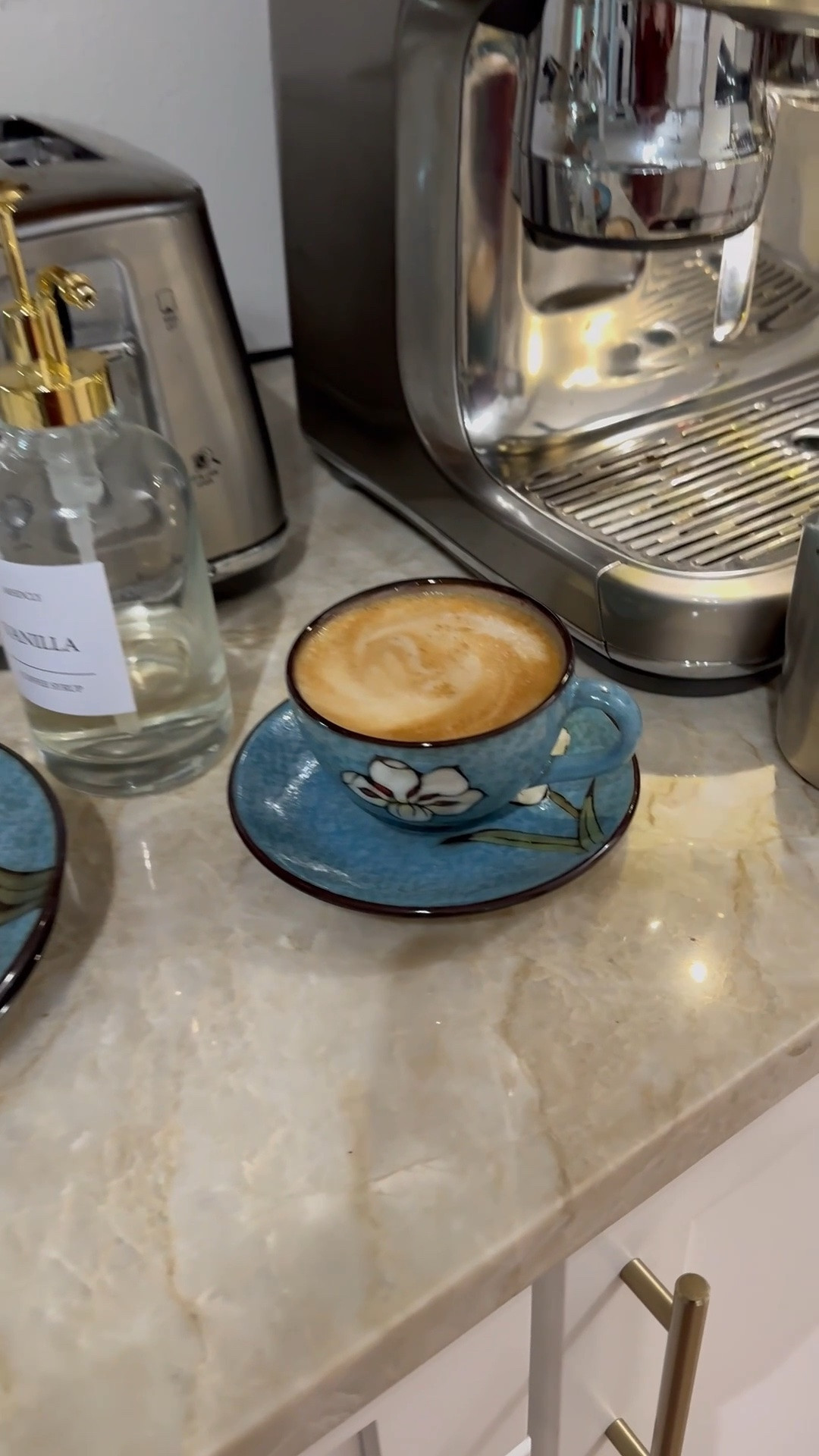 Cappuccino mornings.  Home coffee bar, espresso machine, kitchen decor, coffee mug, coffee station

#LTKHome #LTKmorningroutine #LTKfoodie