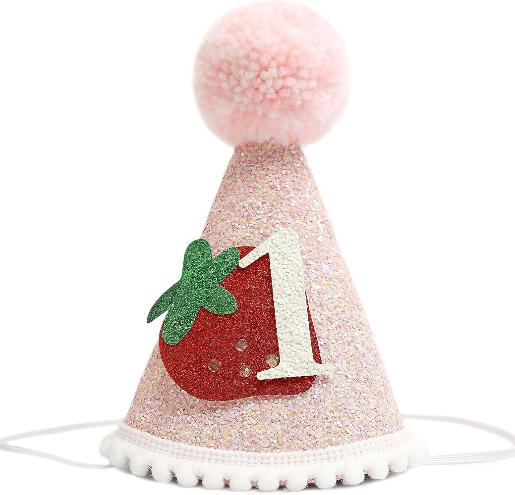 BOOMPA Strawberry Berry Themed Hat - First Birthday Celebration Hat - Cute And Stylish Handcrafte... | Amazon (US)