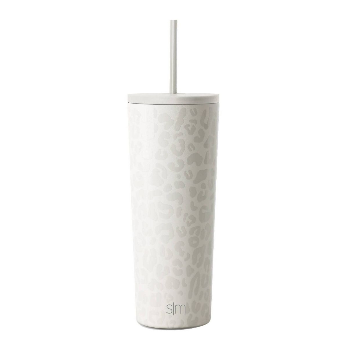 Simple Modern Classic 24oz Stainless Steel Lidded Tumbler Powder Coat 4D Cream Leopard | Target