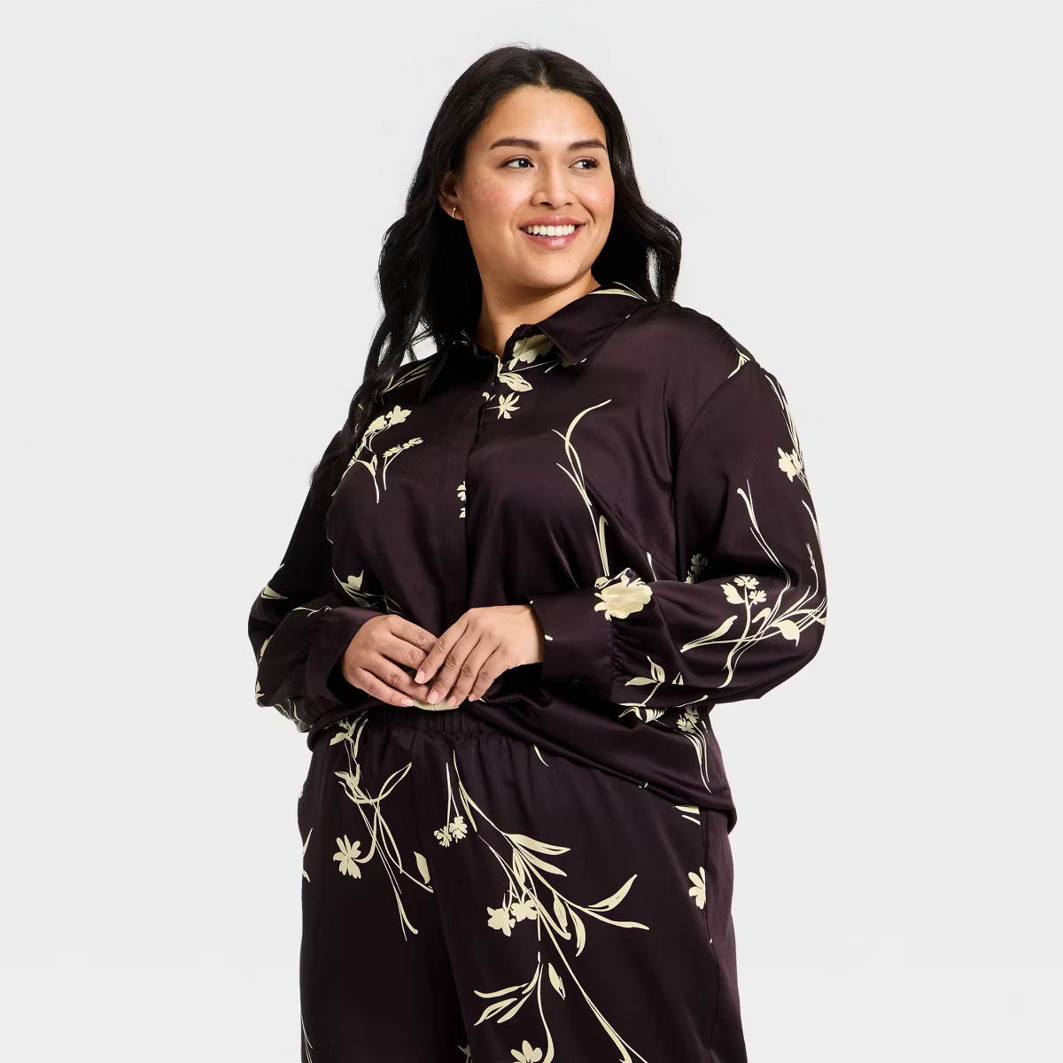 Women's Long Sleeve Satin Top - A New Day™ | Target