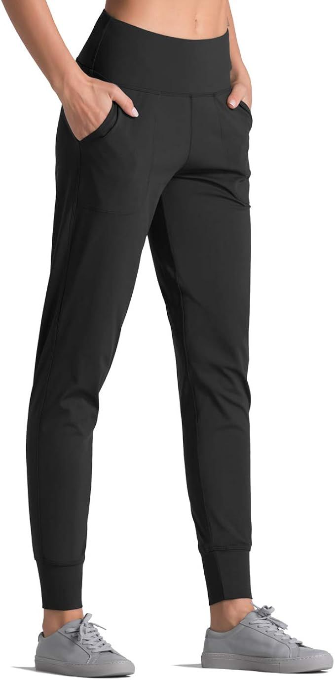 Amazon.com: Dragon Fit Joggers for Women with Pockets,High Waist Workout Yoga Tapered Sweatpants ... | Amazon (US)