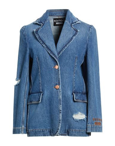 Boutique Moschino Woman Blazer Blue Size 6 Cotton | YOOX (US)