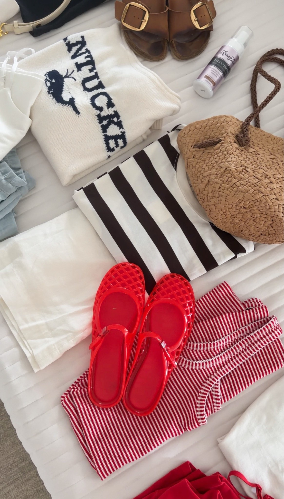 Packing for vacation (I sized up half a size in the jelly sandals and they are perfect, so comfortable)

#LTKOver40 #LTKTravel #LTKActive