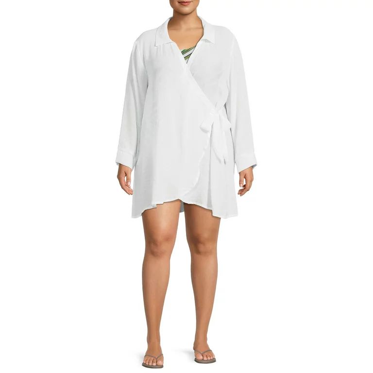 Time and Tru Women's and Women's Plus Cover Up Jacket | Walmart (US)