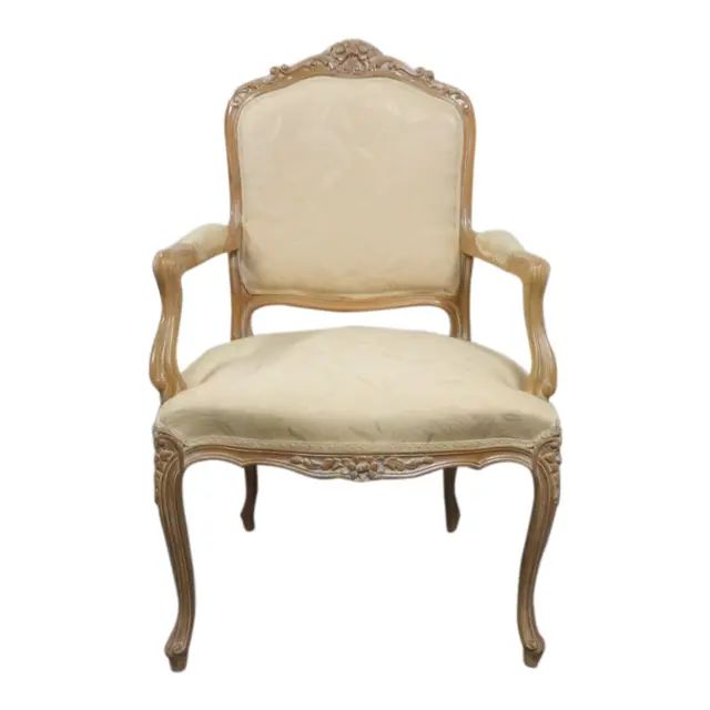 Louis XV Style Carved Armchair/Fauteuil | Chairish