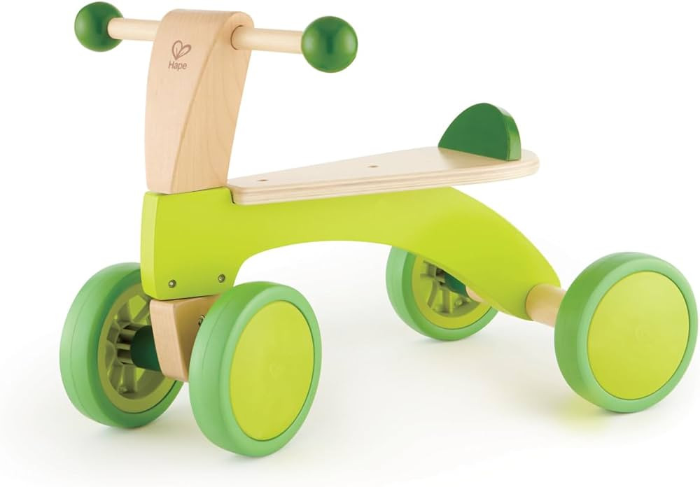 Hape Scoot Around Ride On Wood Bike | Award Winning Four Wheeled Wooden Push Balance Bike Toy for... | Amazon (US)