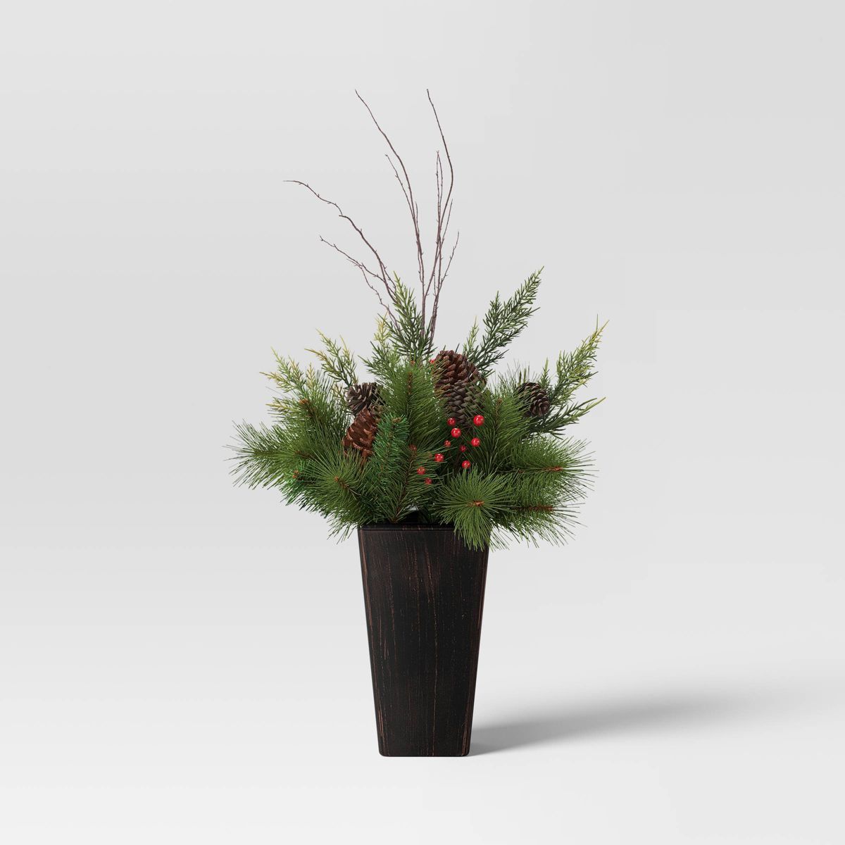 3.5' Decorated Spruce Tip in Bronze Plastic Pot Mini Artificial Christmas Tree - Wondershop™ | Target
