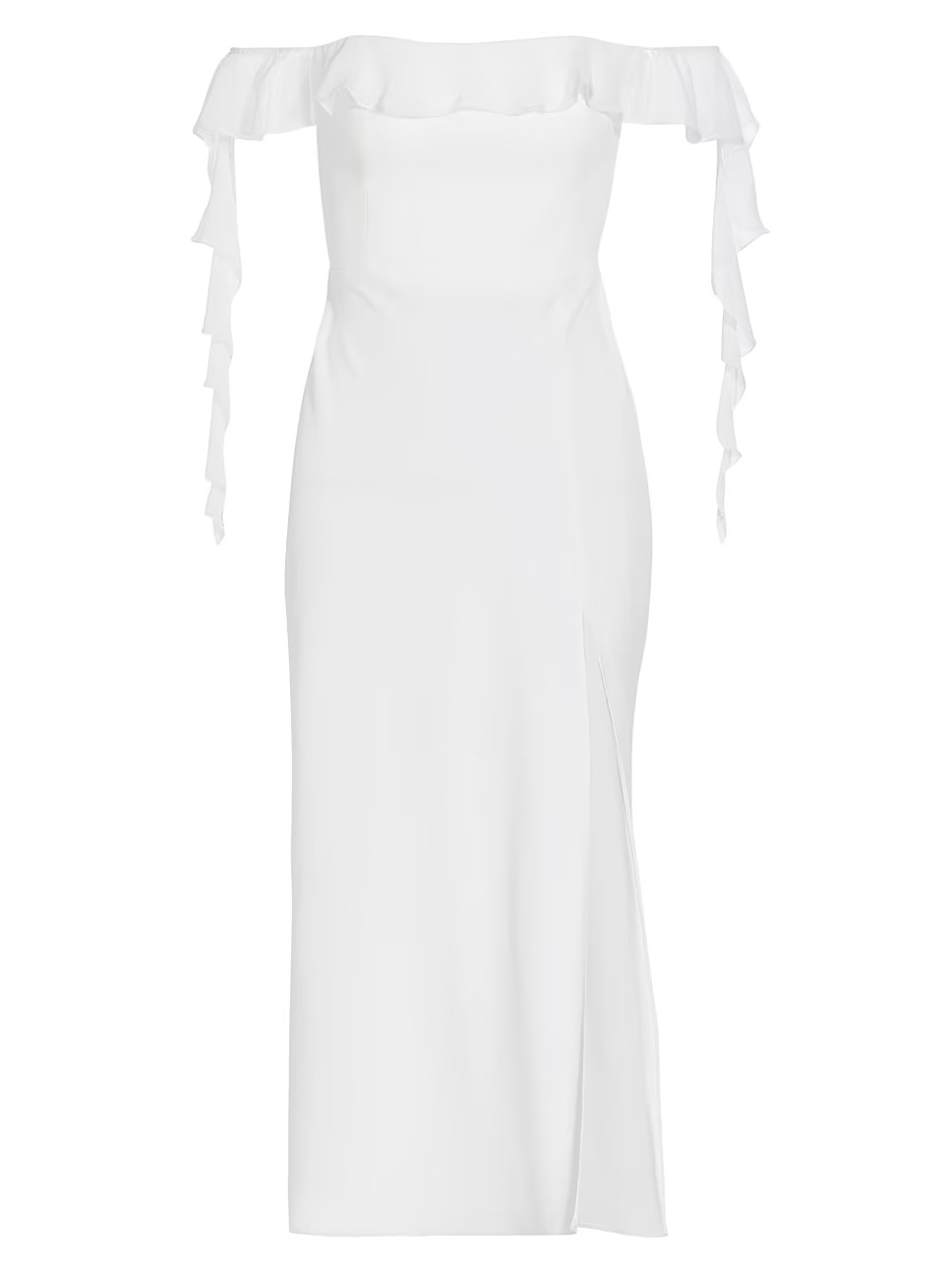 Copellia Silk-Trim Flutter Midi-Dress | Saks Fifth Avenue